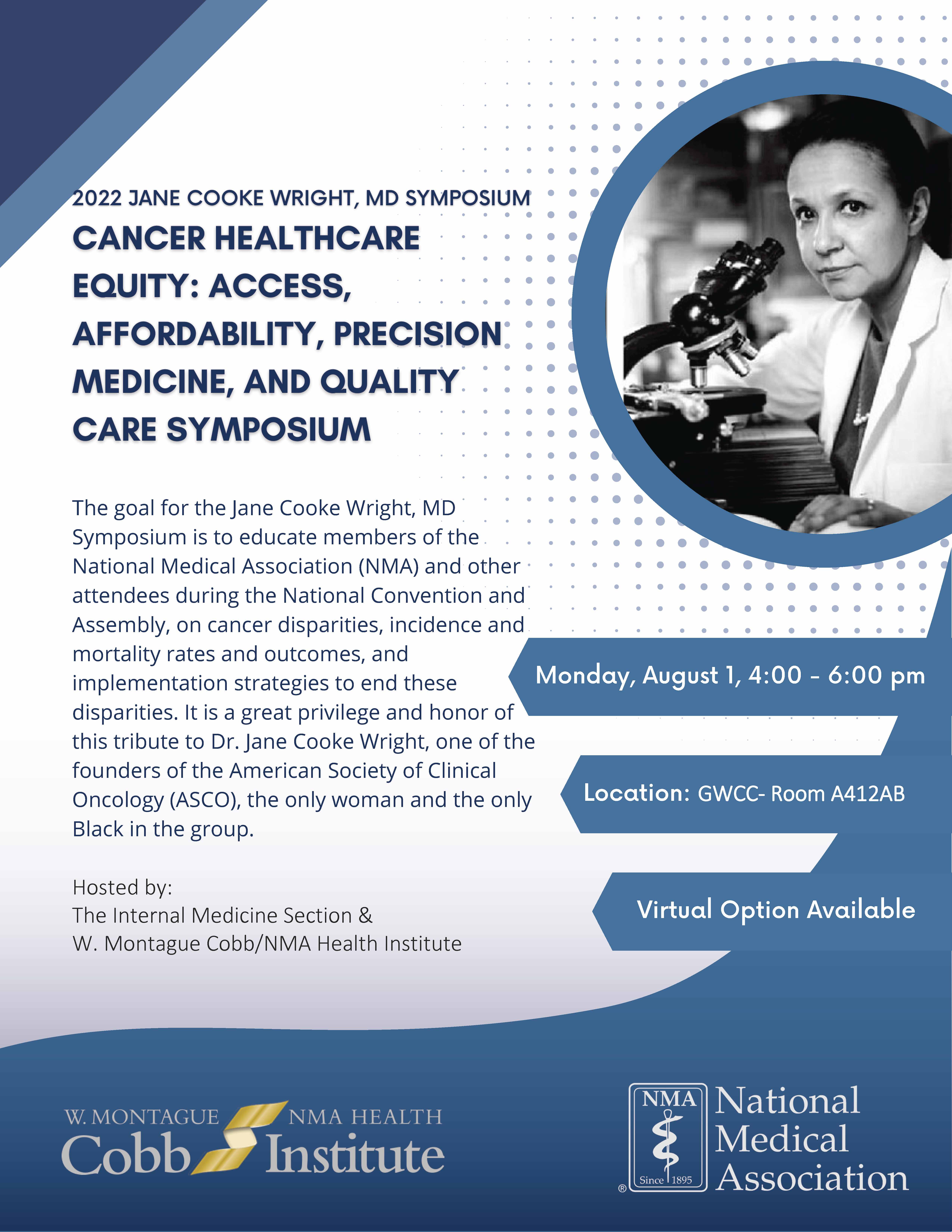 Jane Cooke Wright Symposium 2022
